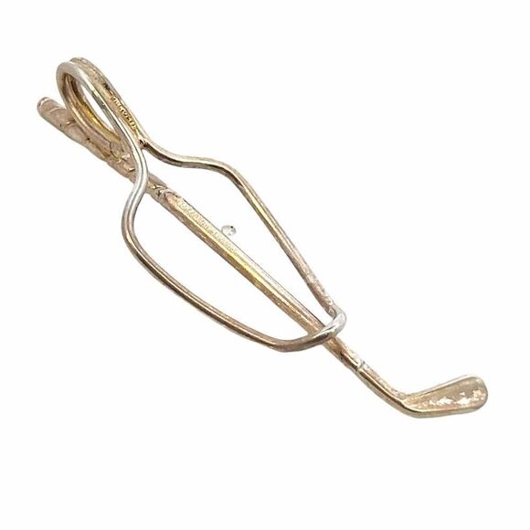 Tiffany & Co Estate Golf Tie Clip Sterling Silver TIF723